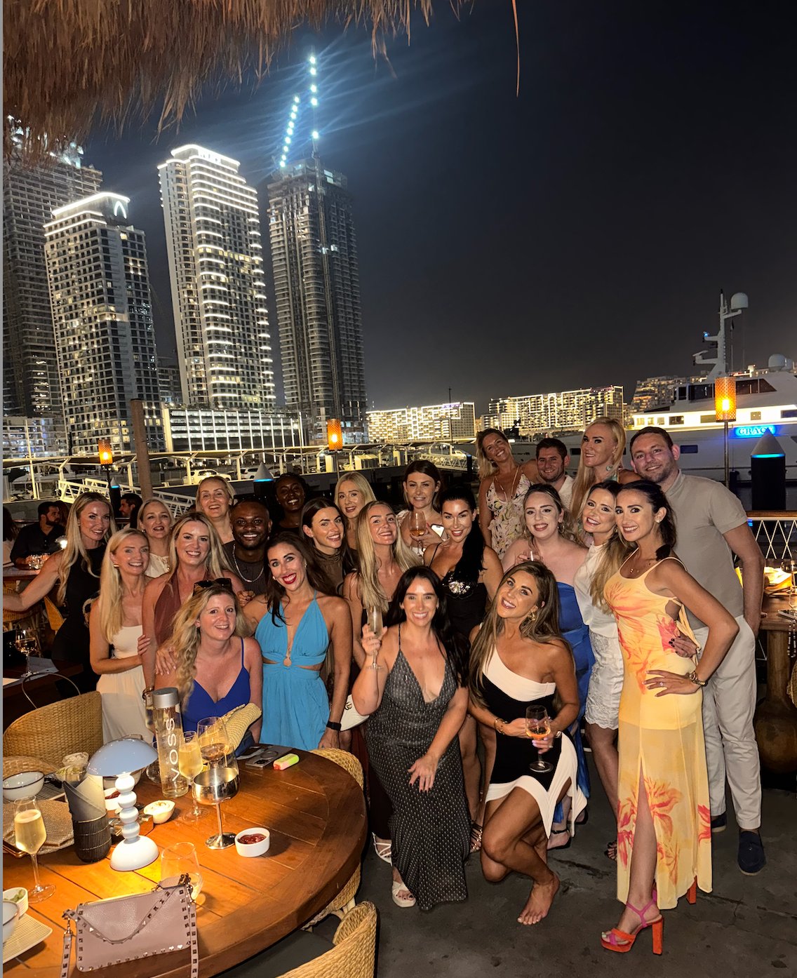 Team celebrating in Dubai